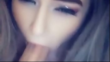 Leather Cum Facial Teen Blowjob 